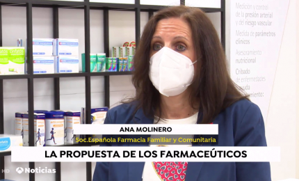 Entrevista a Ana Molinero en A3 Noticias sobre test de COVID-19 en farmacias